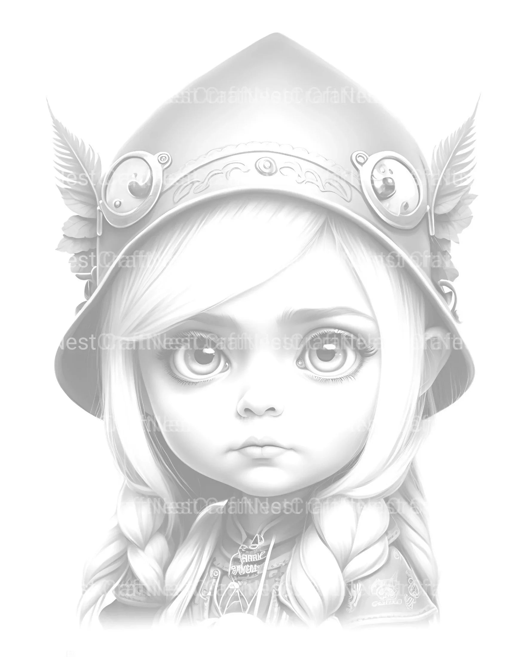 Gothic Girl Coloring Book - CraftNest - Digital Crafting and Art