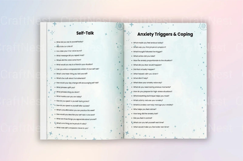 Cognitive Behavioral Prompts Workbook for Personal Growth - CraftNest - Digital Crafting and Art