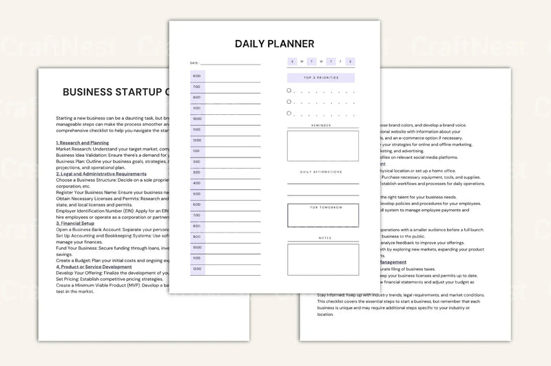 Entrepreneur Success Workbook - CraftNest - Digital Crafting and Art