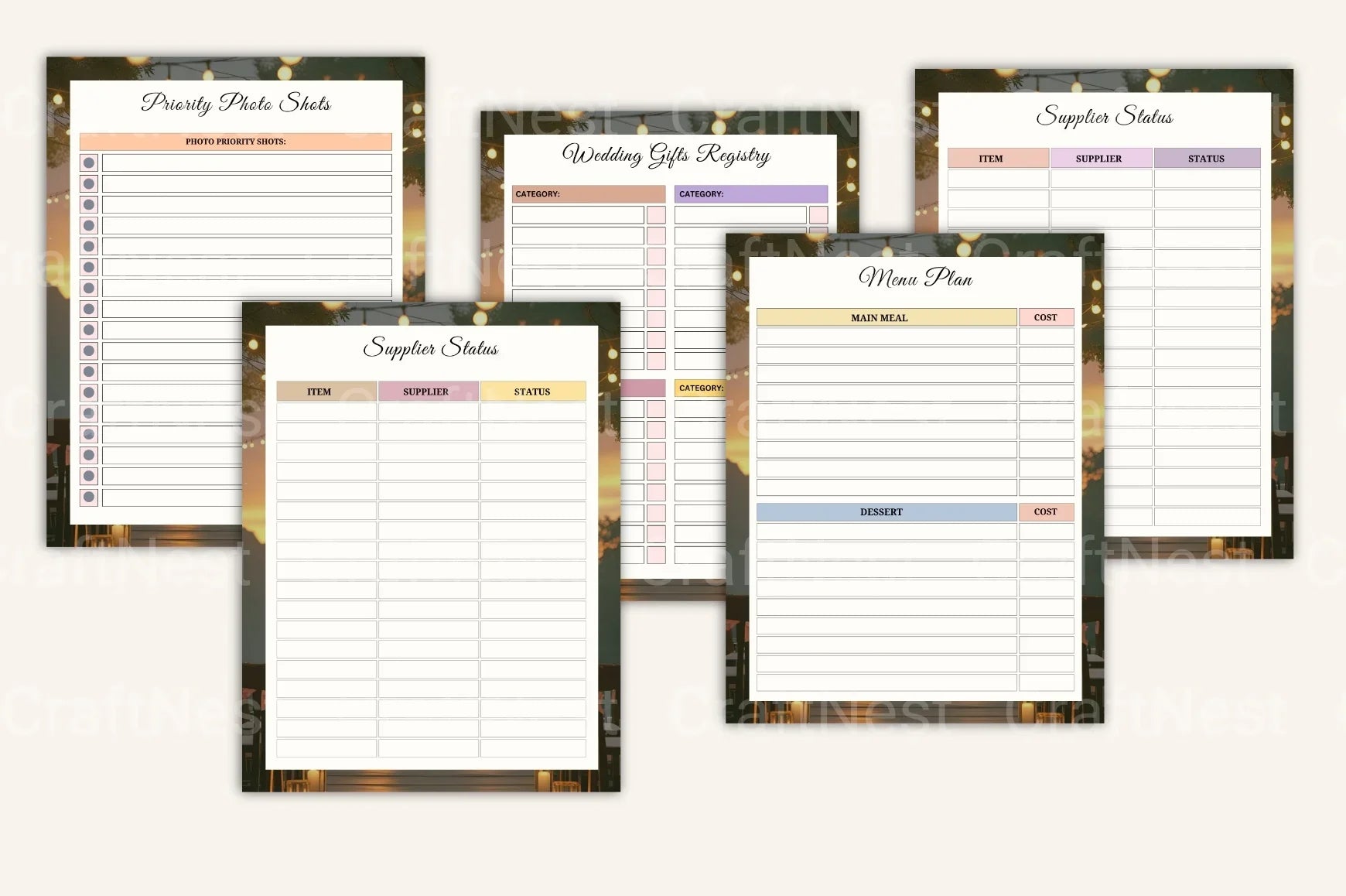 Ultimate Wedding Planning Guide - CraftNest - Digital Crafting and Art