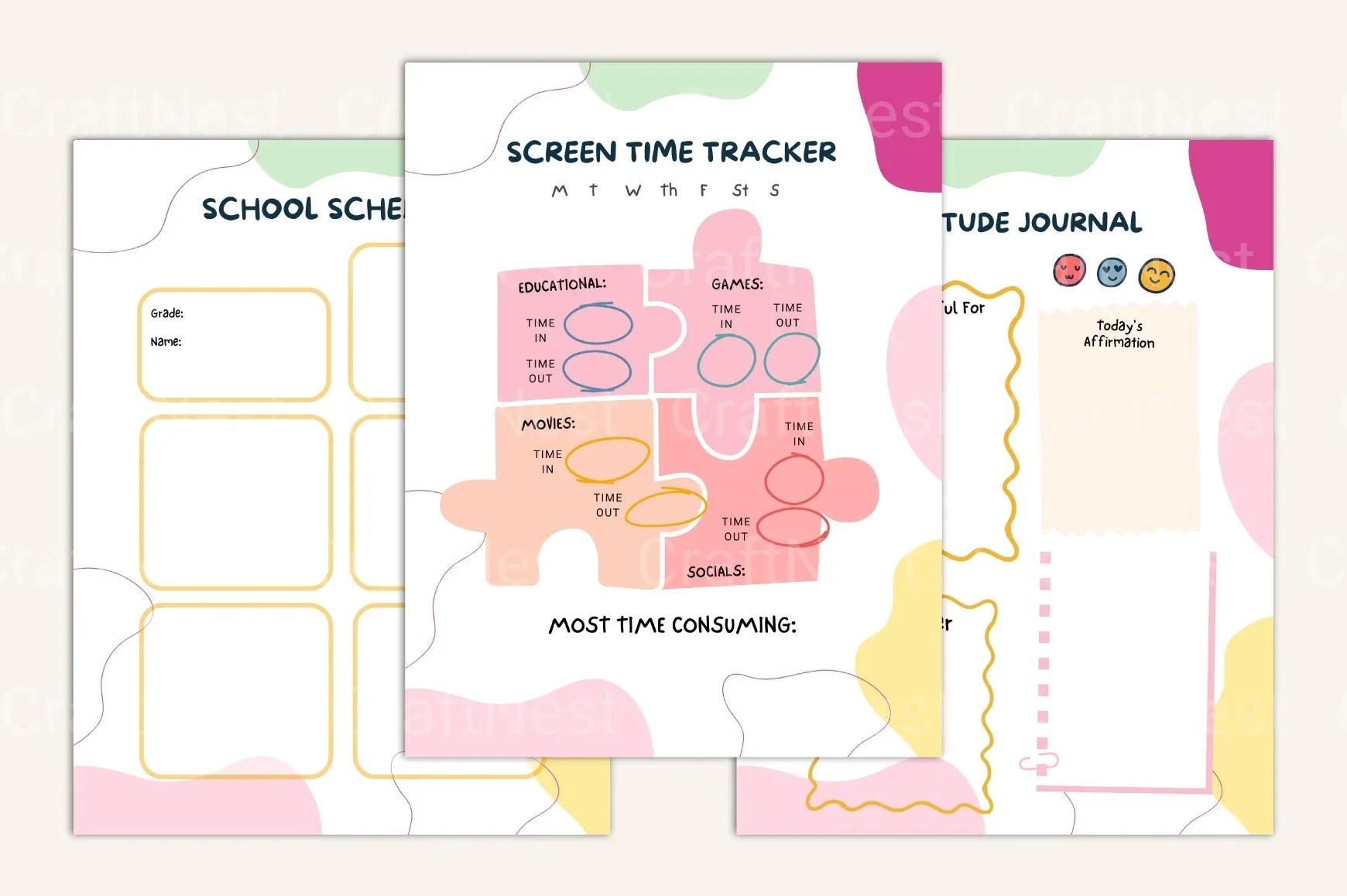 12-Month Kids Activity Organizer - CraftNest - Digital Crafting and Art