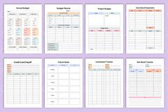 Budget Planner Template - CraftNest - Digital Crafting and Art