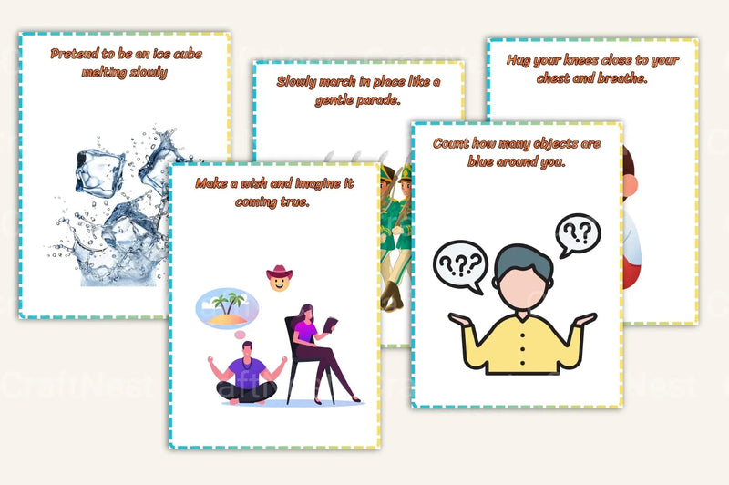 Calming Strategy Cards for Kids - CraftNest - Digital Crafting and Art