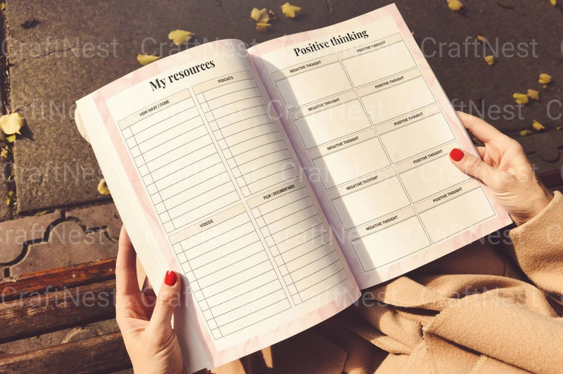 Personal Development Planner for Growth and Success - CraftNest - Digital Crafting and Art