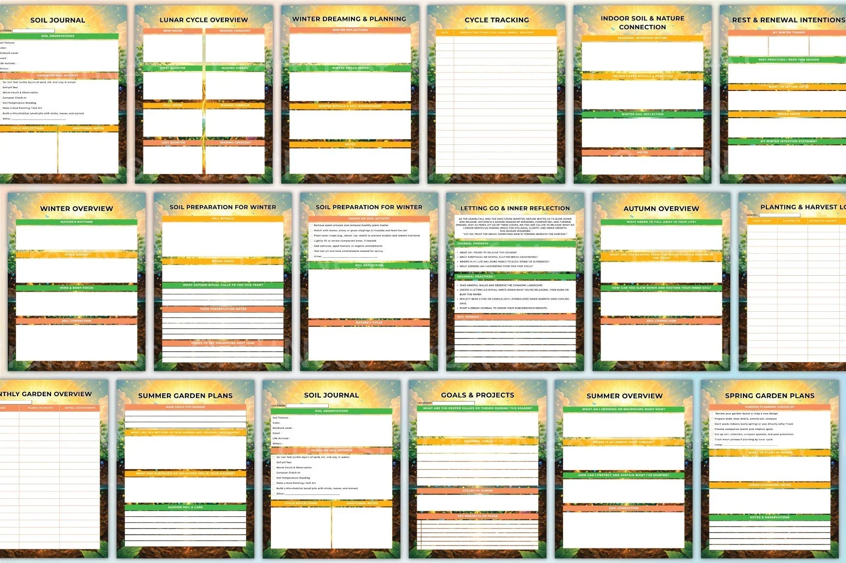 Cycles Soil Gardening Guide - CraftNest - Digital Crafting and Art