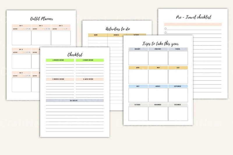 Ultimate Travel Planner Guide - CraftNest - Digital Crafting and Art