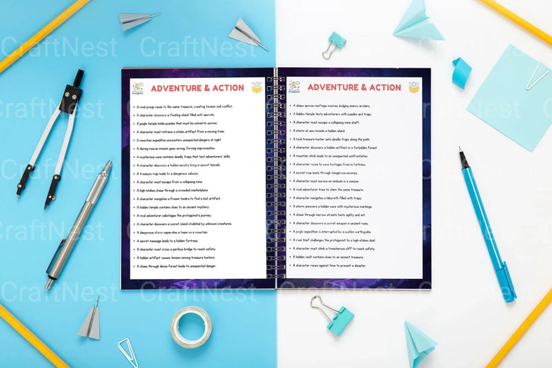 Creative Short Story Prompts Book - CraftNest - Digital Crafting and Art