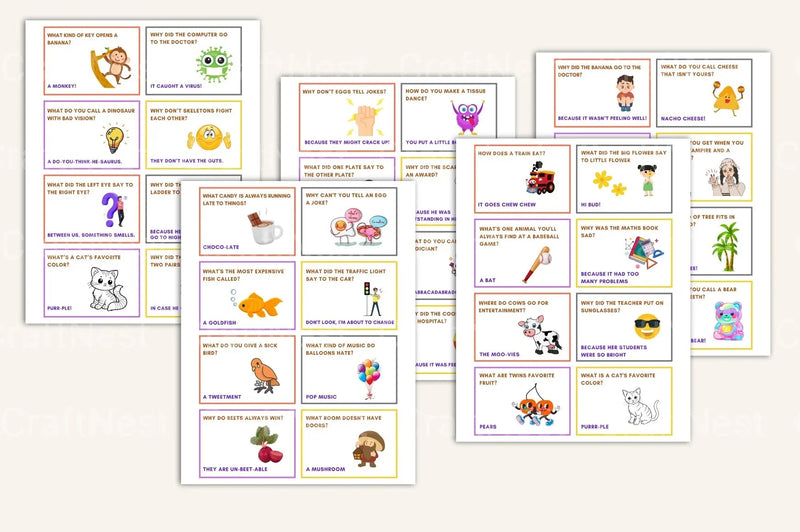 Lunchbox Jokes for Kids - CraftNest - Digital Crafting and Art