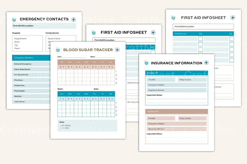 Medical Tracker Ultimate: Comprehensive Health Management Tool - CraftNest - Digital Crafting and Art