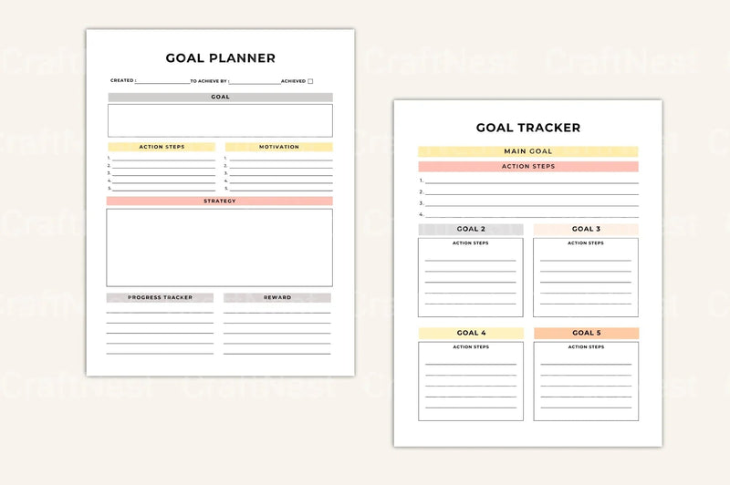 Goal Setting Motivation Guide - CraftNest - Digital Crafting and Art