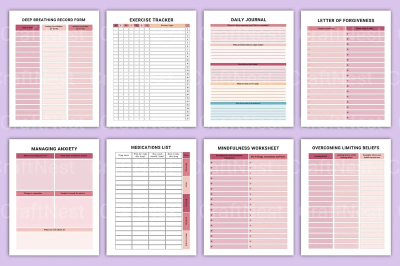 ADHD Brain Dump Planner for Enhanced Focus - CraftNest - Digital Crafting and Art