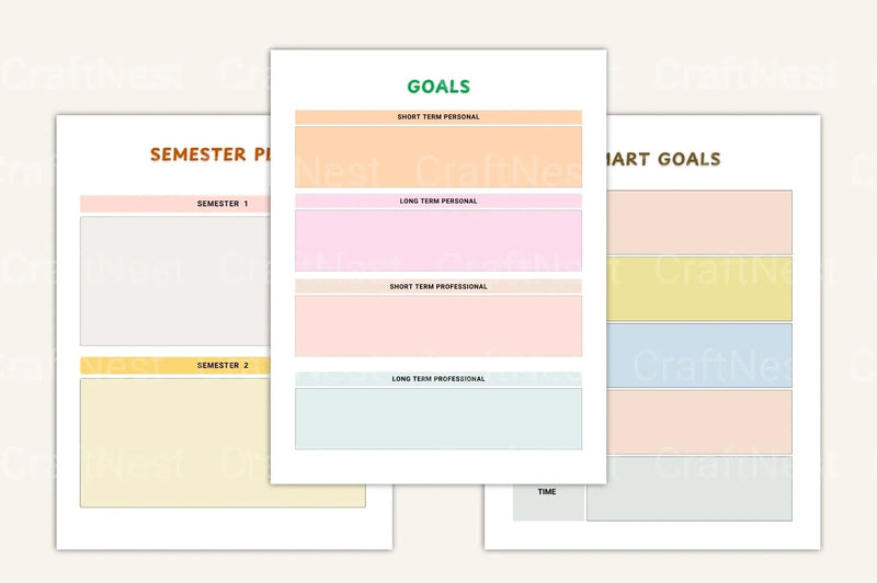 School Year Planner for Kids - CraftNest - Digital Crafting and Art