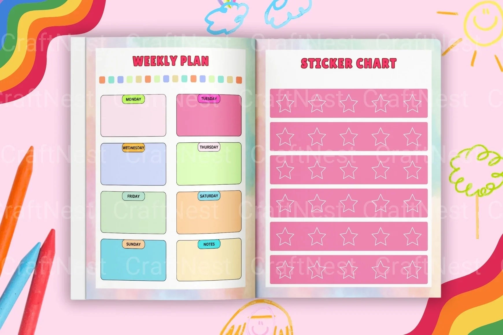 Kids Chore Charts for Effective Home Organization - CraftNest - Digital Crafting and Art