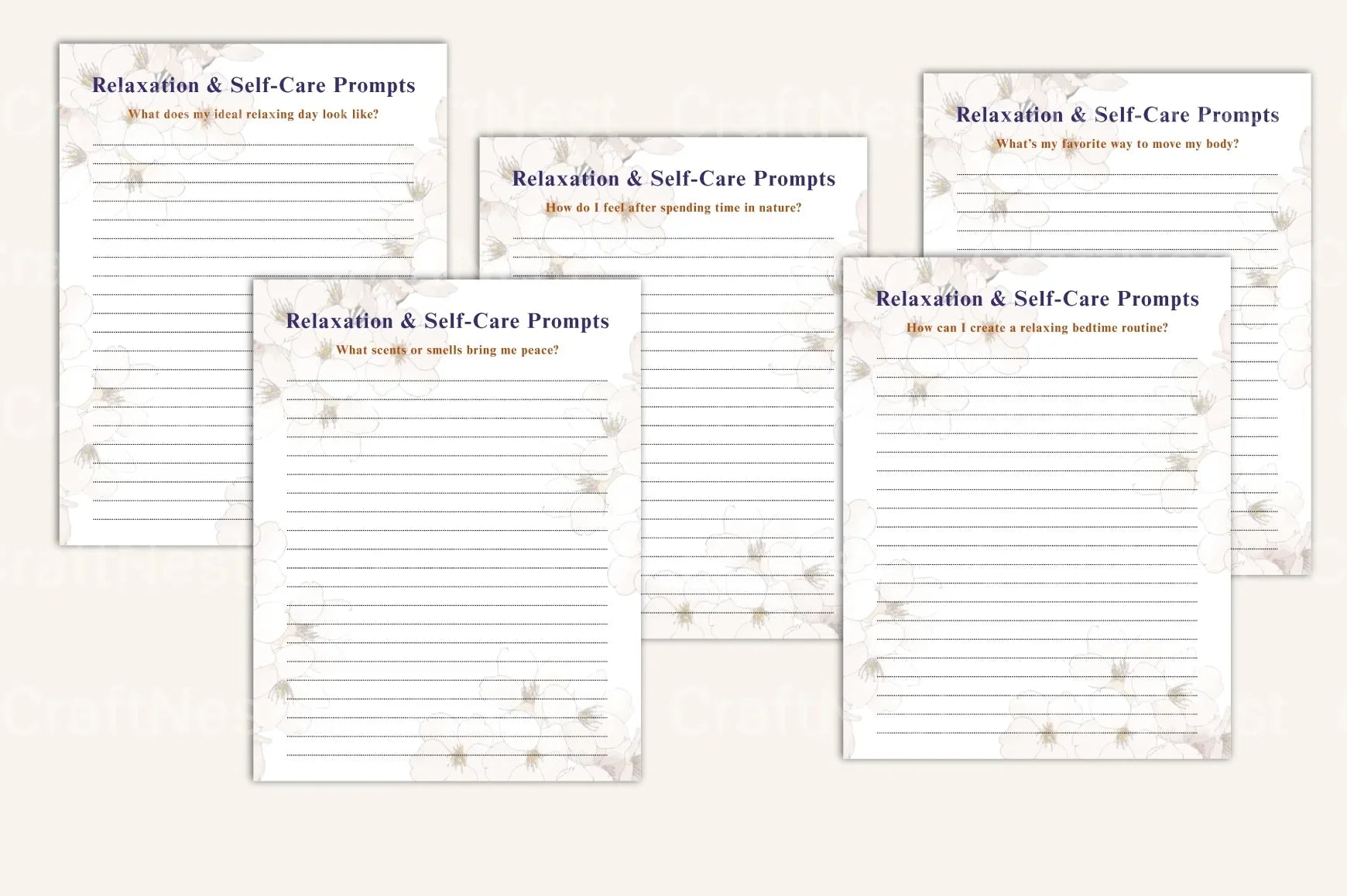 Anxiety Prompts for Stress Relief - CraftNest - Digital Crafting and Art