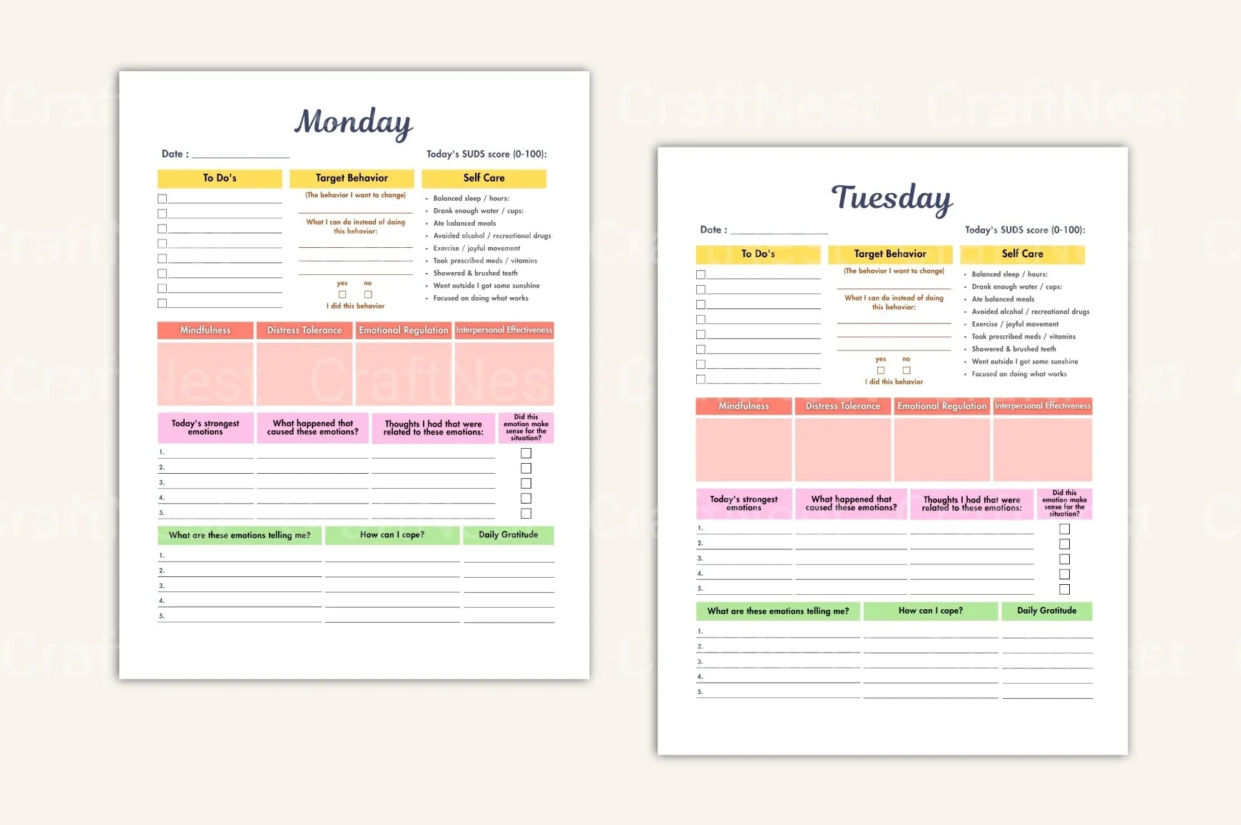 Dialectical Behavior Therapy Guide - CraftNest - Digital Crafting and Art