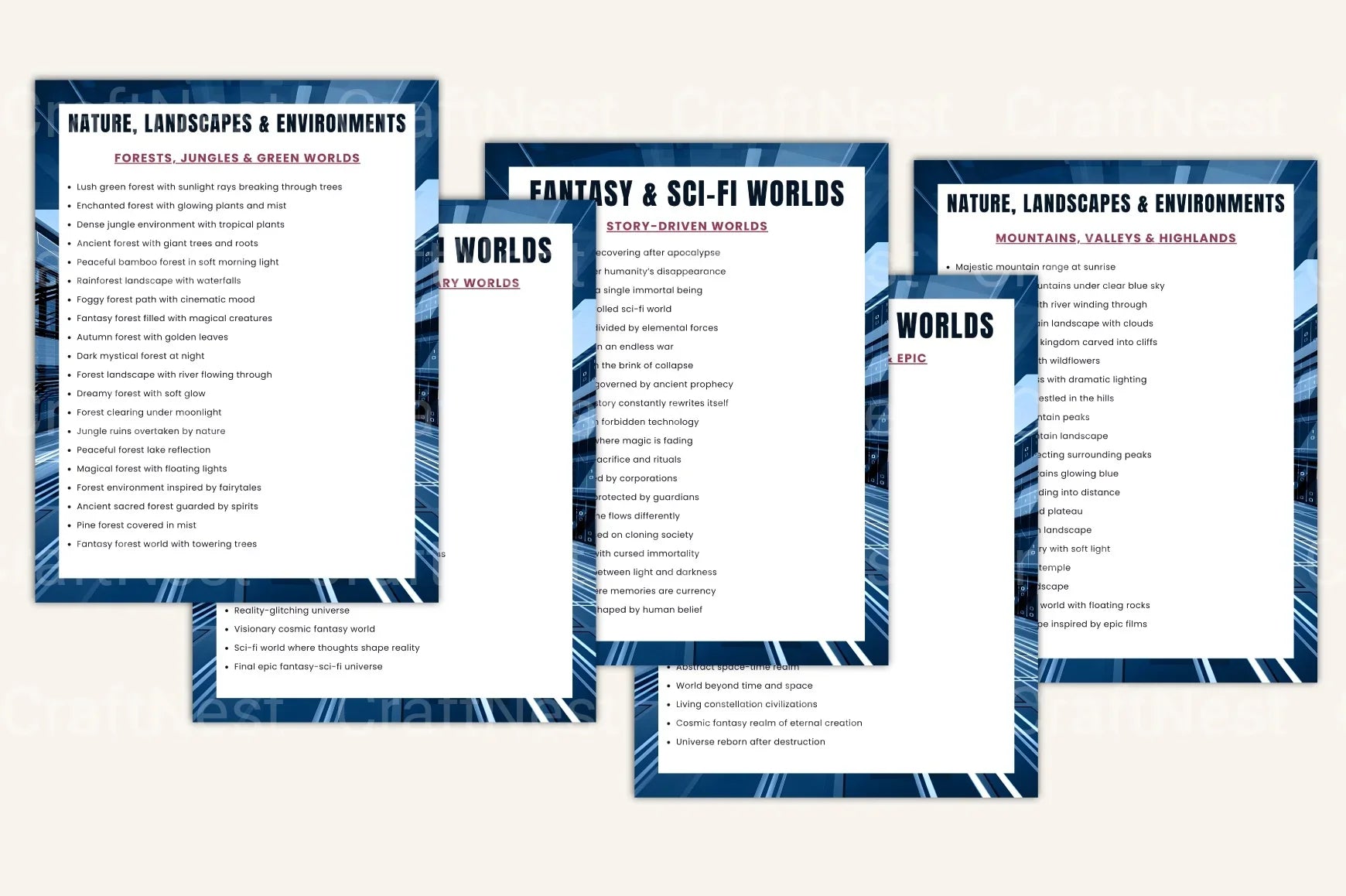 Art Prompt Library: Creative Inspiration Hub - CraftNest - Digital Crafting and Art
