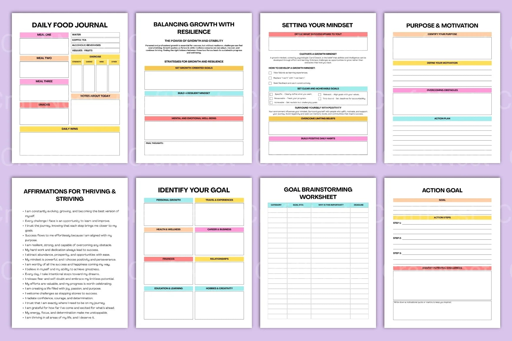 Thrive Strive Planner for Success - CraftNest - Digital Crafting and Art