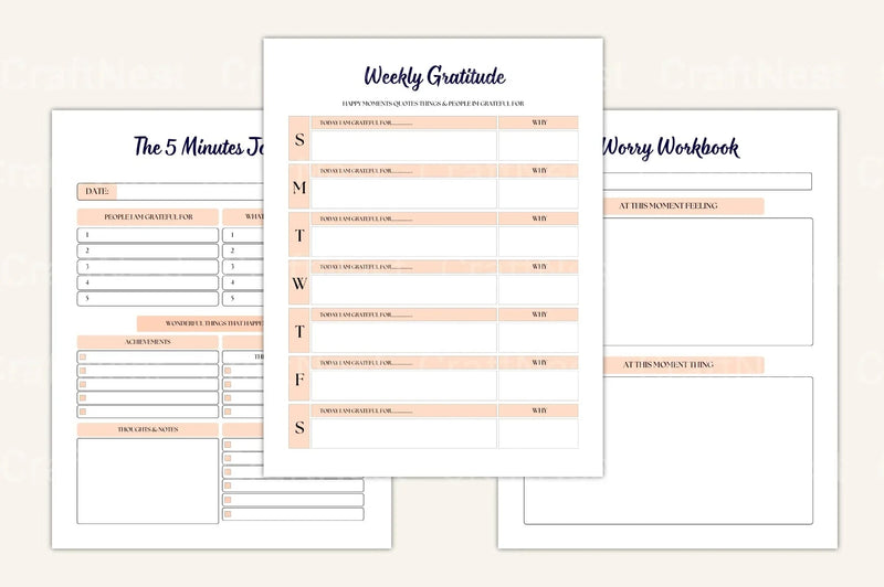 Burnout Healing Workbook for Stress Relief - CraftNest - Digital Crafting and Art