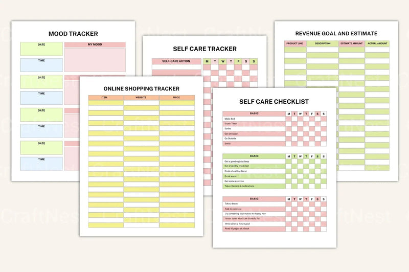 ADHD Brain Dump Workbook for Focus and Organization - CraftNest - Digital Crafting and Art