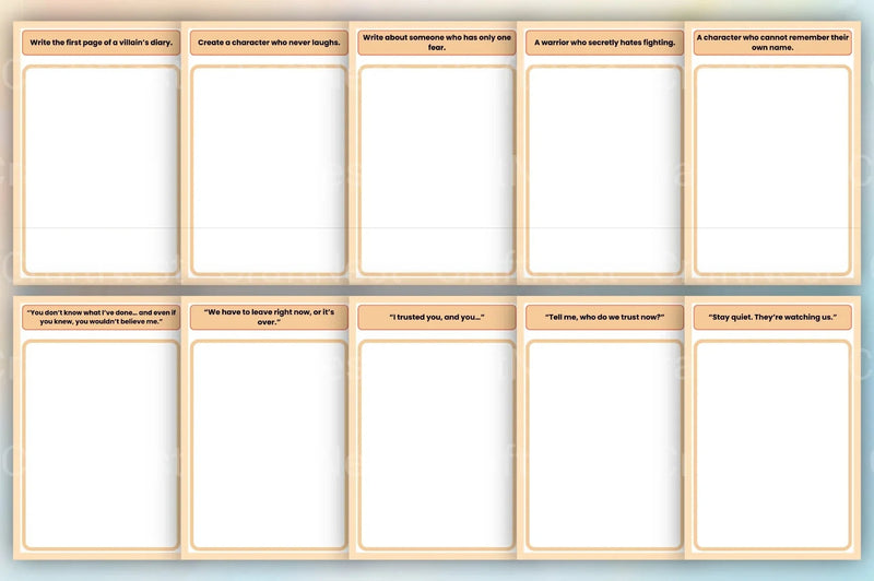 Creative Writing Prompts Book - CraftNest - Digital Crafting and Art