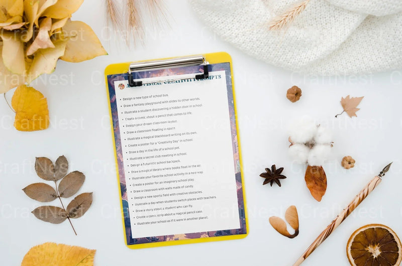 Creative Classroom Prompts Book - CraftNest - Digital Crafting and Art