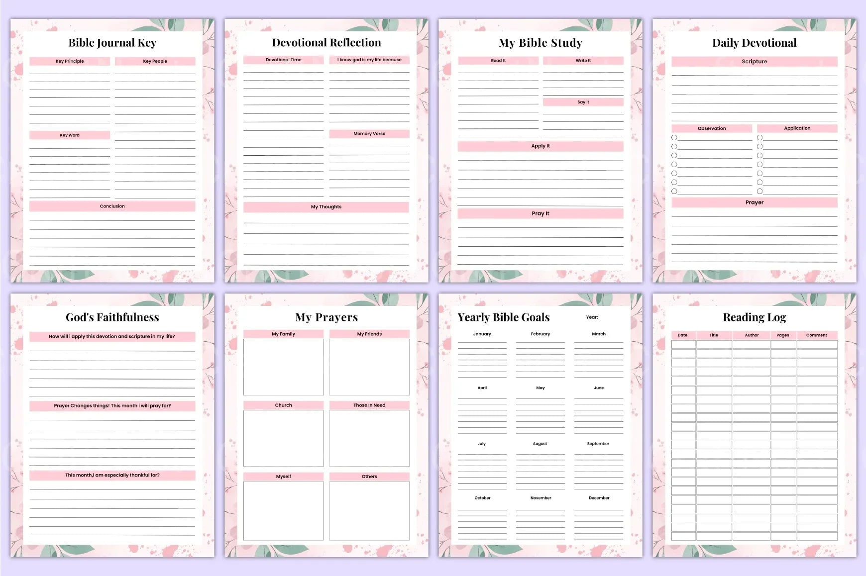 Bible Prayer Guide - CraftNest - Digital Crafting and Art
