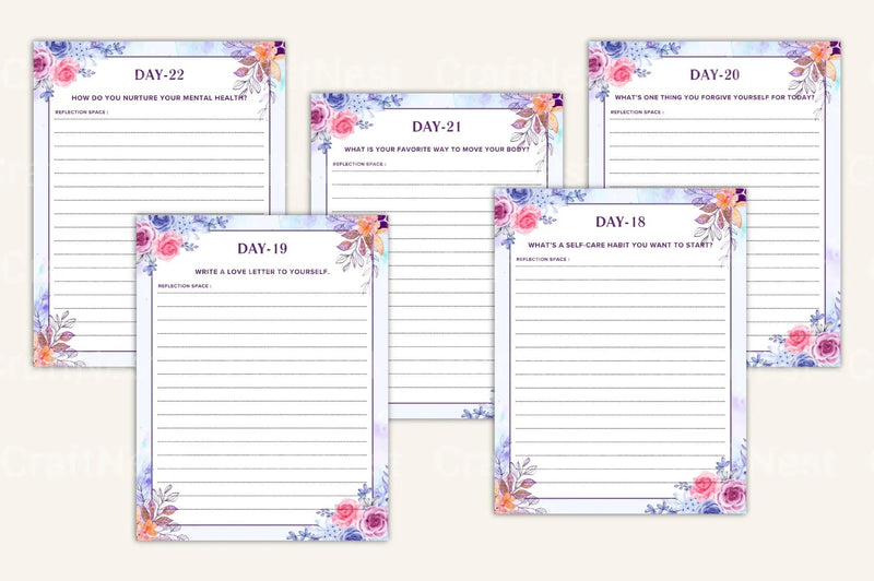 Daily Self-Care Prompts for Personal Wellbeing - CraftNest - Digital Crafting and Art