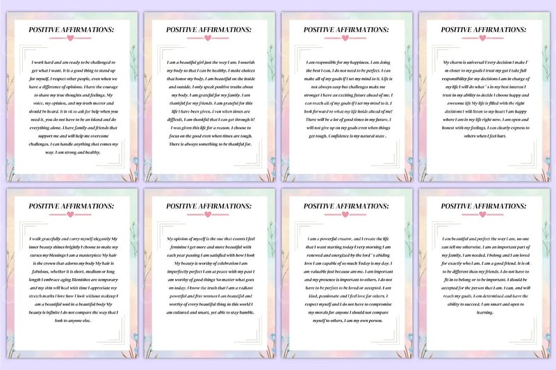 Positive Affirmations for Women - CraftNest - Digital Crafting and Art