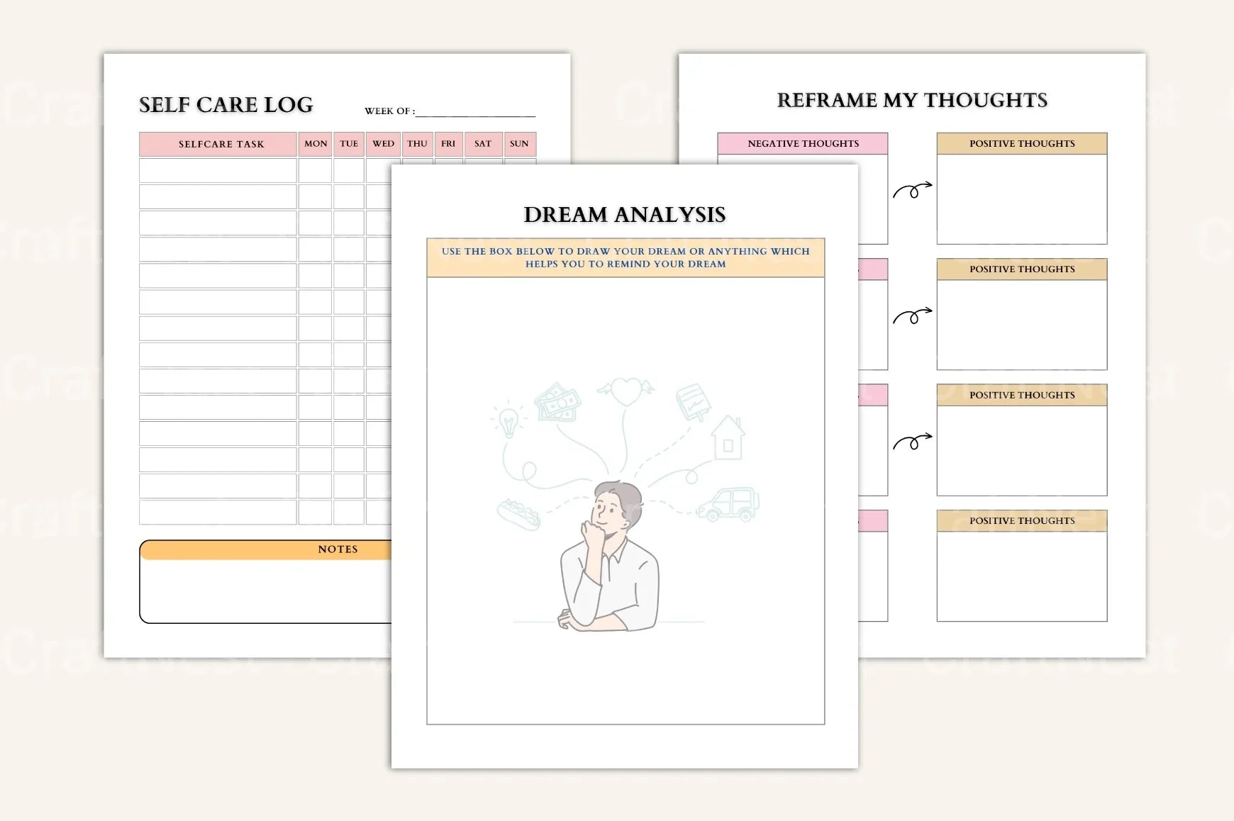 Therapy Worksheet Mega Pack - CraftNest - Digital Crafting and Art