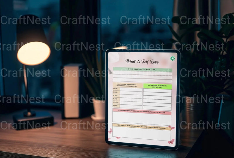Self Love Workbook for Personal Growth - CraftNest - Digital Crafting and Art