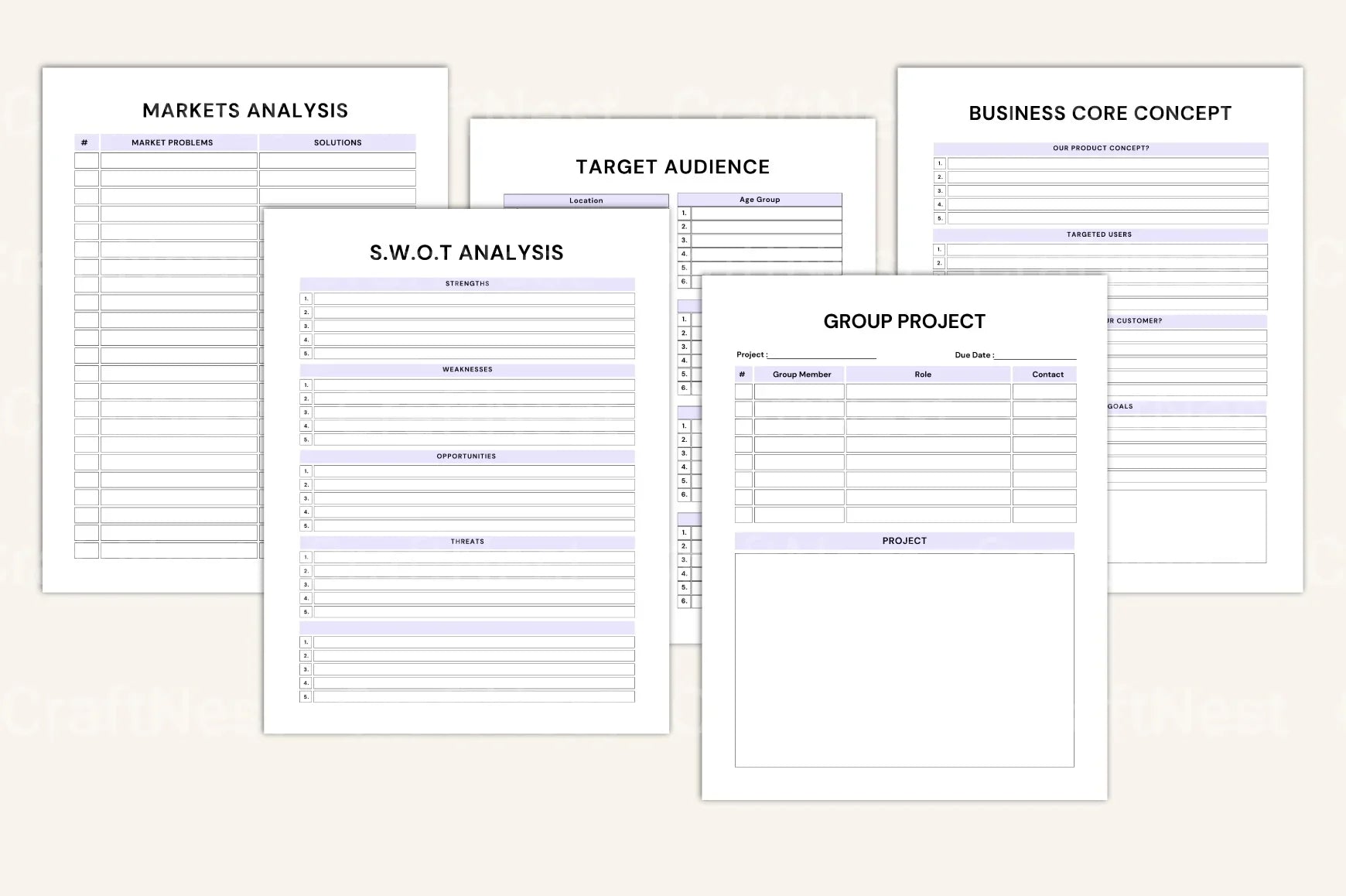 Entrepreneur Busters Success Workbook - CraftNest - Digital Crafting and Art
