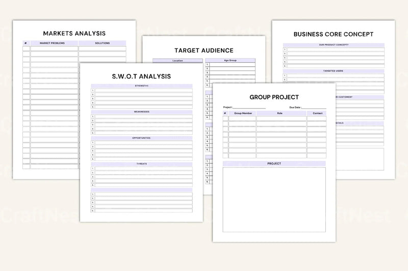 Entrepreneur Busters Success Workbook - CraftNest - Digital Crafting and Art