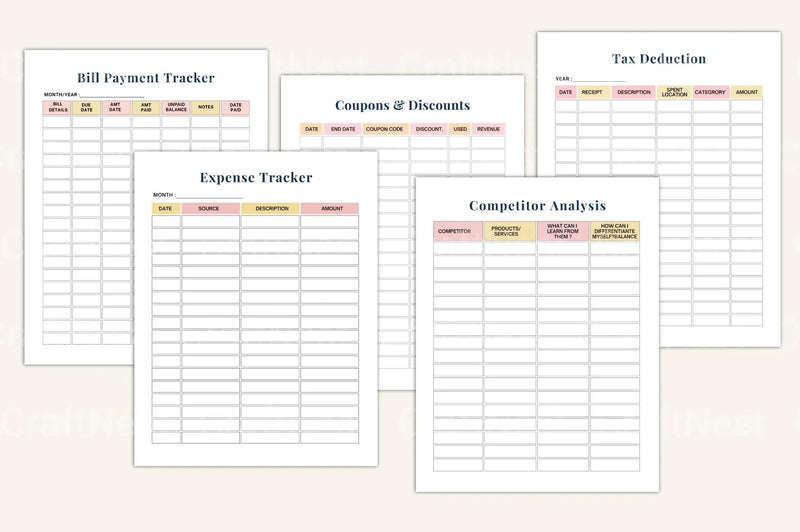 Small Business Financial Bookkeeping Guide - CraftNest - Digital Crafting and Art