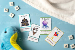 Alphabet Learning Flash Cards for Kids - CraftNest - Digital Crafting and Art