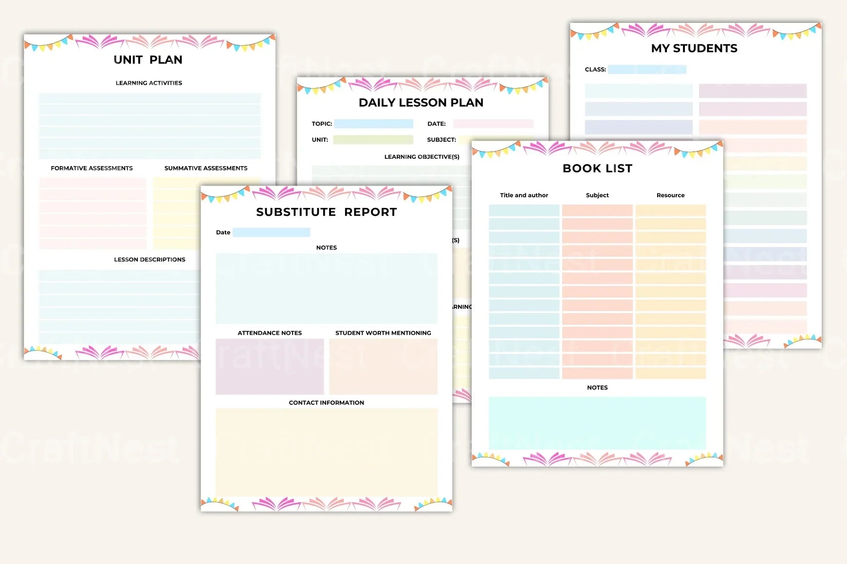 Teacher Planner: Organize Your Classroom Efficiently - CraftNest - Digital Crafting and Art