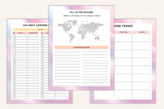 Language Practice Progress Tracker - CraftNest - Digital Crafting and Art