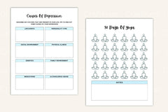 Anxiety and Depression Workbook for Mental Health - CraftNest - Digital Crafting and Art