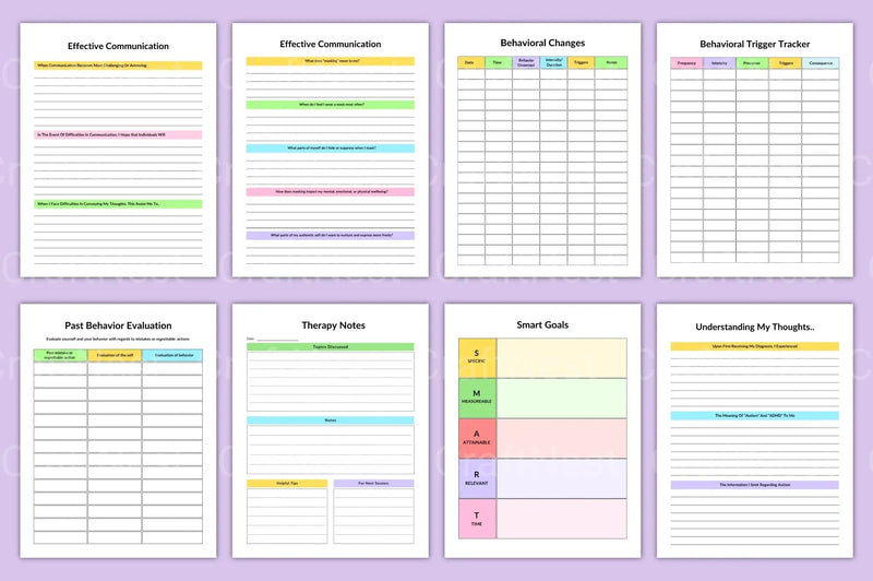 Autistic Planner for Effective Organization - CraftNest - Digital Crafting and Art
