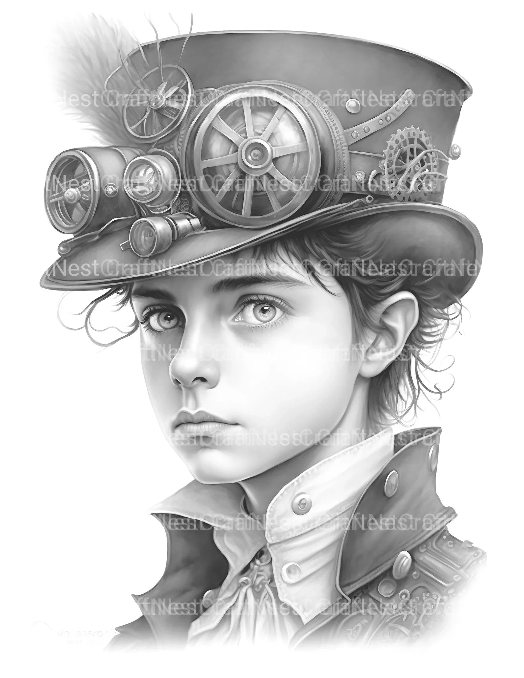 Young Woman Coloring Book - CraftNest - Digital Crafting and Art