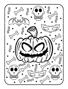 Kids Halloween Coloring Book 9 - CraftNest - Digital Crafting and Art