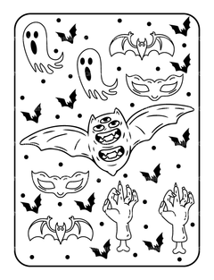 Kids Halloween Coloring Book 9 - CraftNest - Digital Crafting and Art
