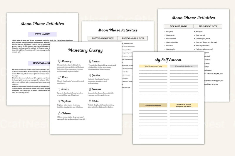 Moon Phases Rituals Guide - CraftNest - Digital Crafting and Art