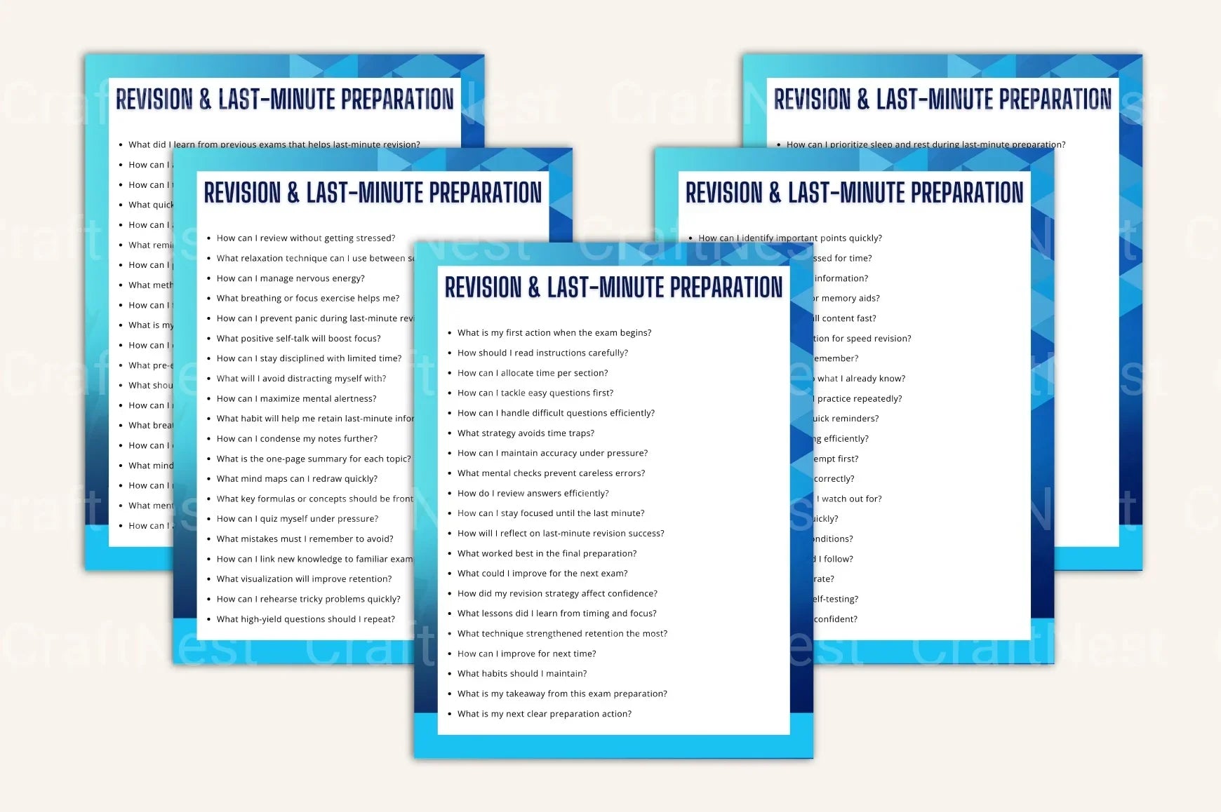 Exam Preparation Guide: Essential Tips and Strategies - CraftNest - Digital Crafting and Art