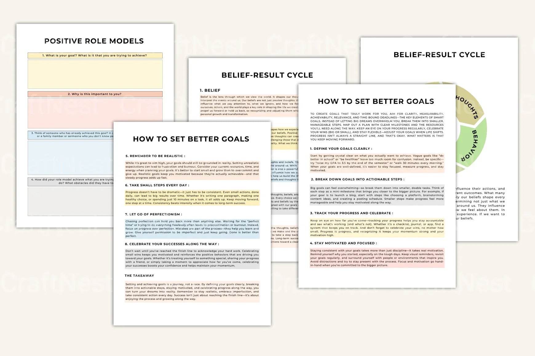 Goal Setting Motivation Guide - CraftNest - Digital Crafting and Art