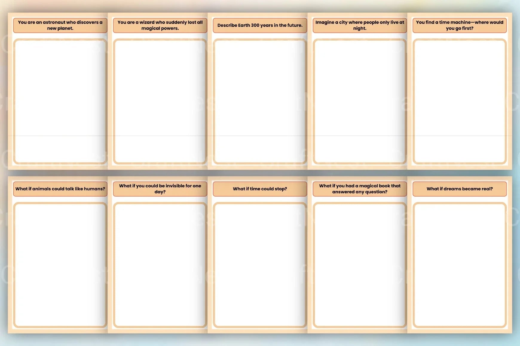 Creative Writing Prompts Book - CraftNest - Digital Crafting and Art