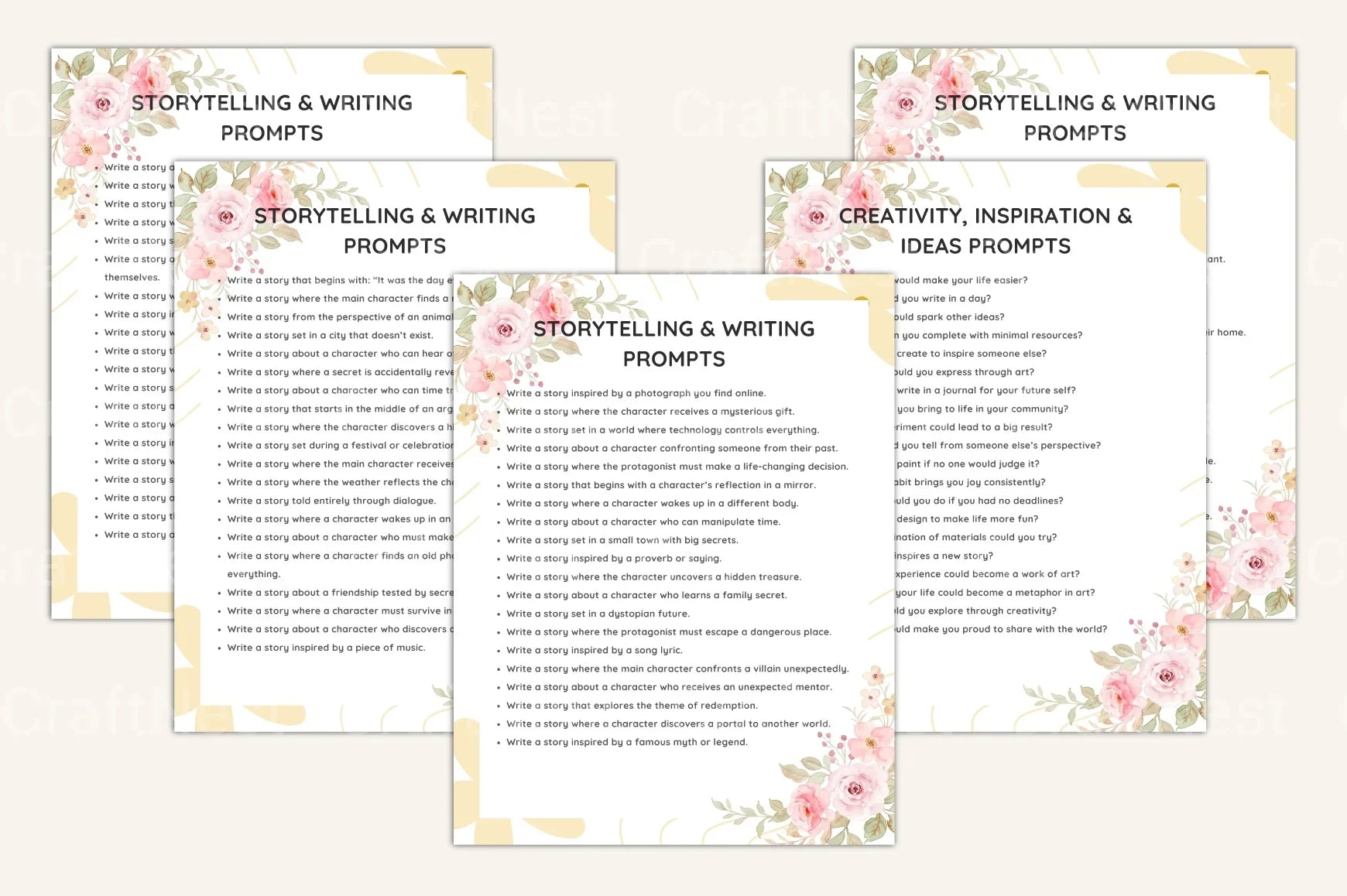 Ultimate All-In-One Prompts Book - CraftNest - Digital Crafting and Art