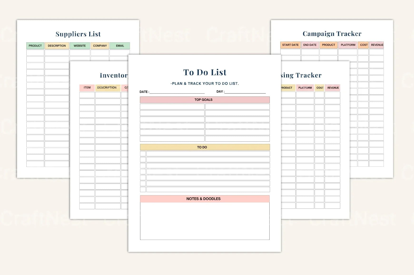 Small Business Financial Bookkeeping Guide - CraftNest - Digital Crafting and Art
