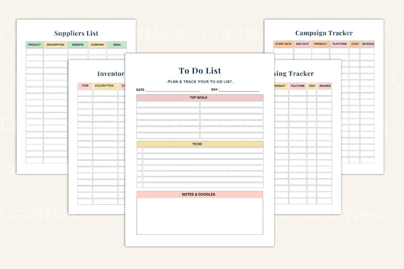 Small Business Financial Bookkeeping Guide - CraftNest - Digital Crafting and Art