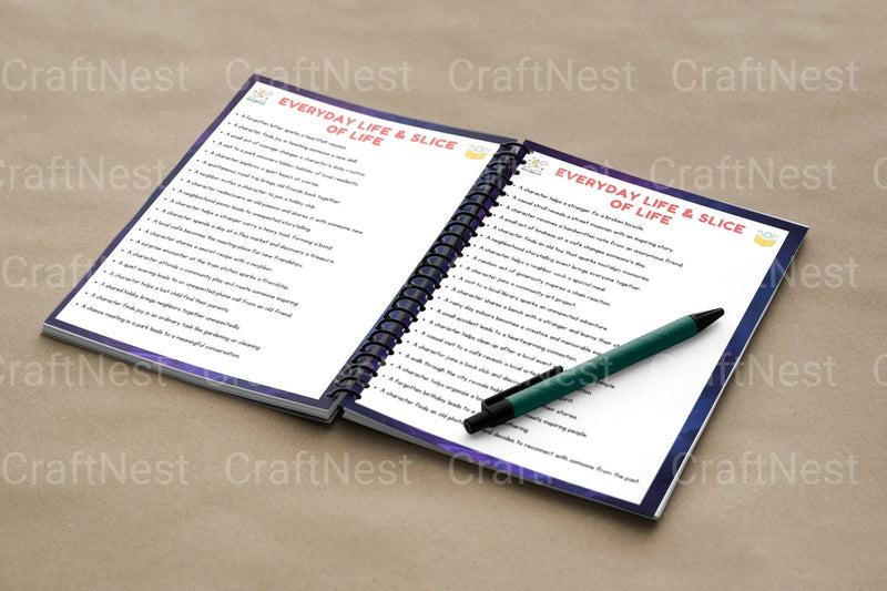 Creative Short Story Prompts Book - CraftNest - Digital Crafting and Art