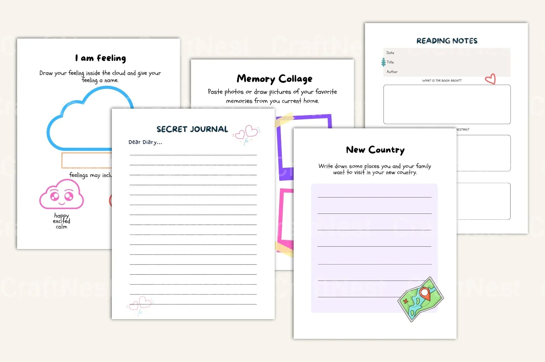 12-Month Kids Activity Organizer - CraftNest - Digital Crafting and Art